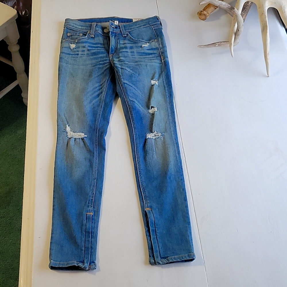 Rag and bone zipper capri
